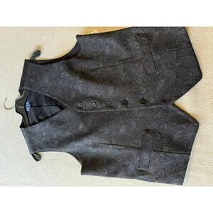 Joseph Abboud Men's Paisley Patterned Vest Medium